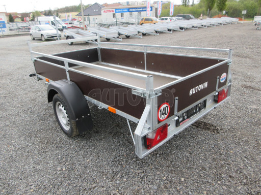 Nebrzděný jednoosý přívěs VA 750kg 2,52x1,27/0,30 RE POČ č.4