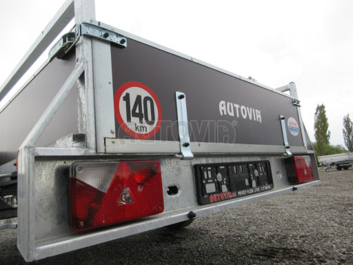 Nebrzděný jednoosý přívěs VA 750kg 2,52x1,27/0,30 RE POČ č.17