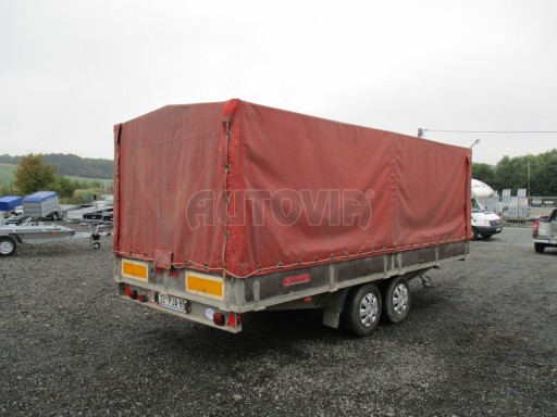 Bazar-dvouosý brzděný přívěs s plachtou MARO 2,5T 4,90x2,06/1,69 č.6