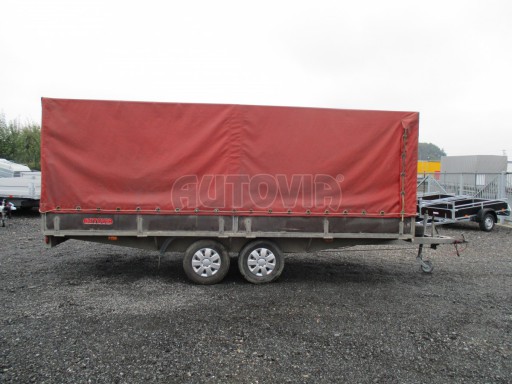 Bazar-dvouosý brzděný přívěs s plachtou MARO 2,5T 4,90x2,06/1,69 č.7