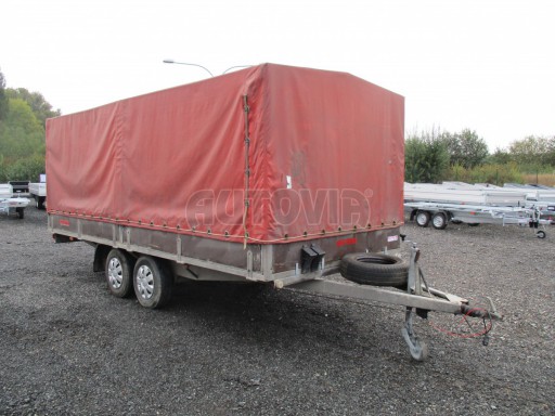 Bazar-dvouosý brzděný přívěs s plachtou MARO 2,5T 4,90x2,06/1,69 č.8
