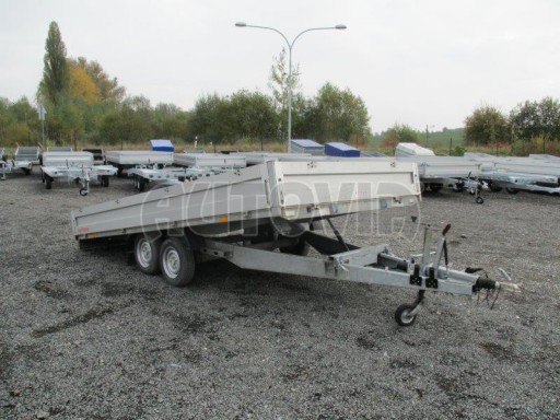 Hydraulicky sklopný přívěs bazar AD 2,5T 4,15x2,10/0,35 bazar č.17