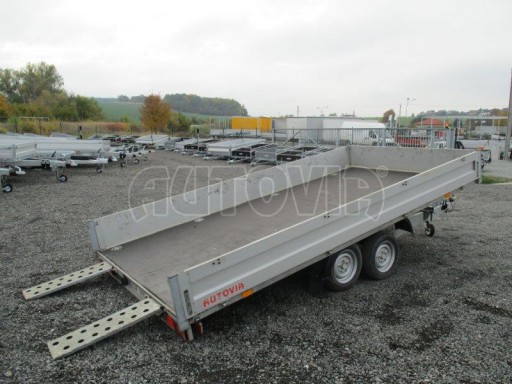 Hydraulicky sklopný přívěs bazar AD 2,5T 4,15x2,10/0,35 bazar č.1