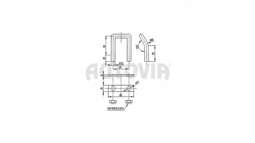 Oko úchytné s podložkou M12(4000kg) č.2