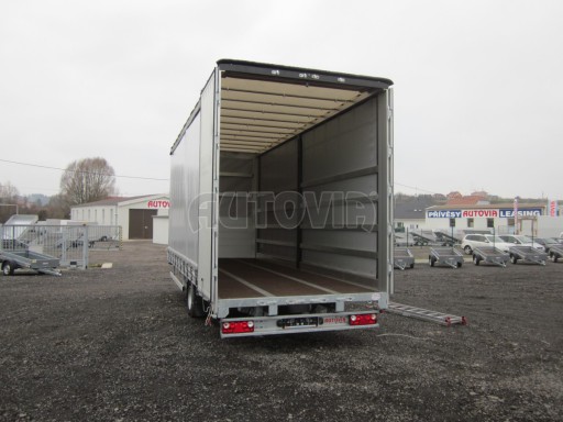 Vzduchem brzděný přívěs s plachtou AVG 10T B1 7,40x2,48/2,80 č.8