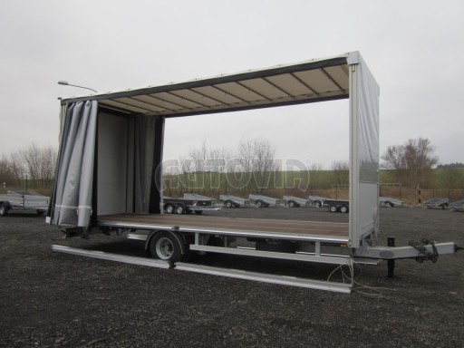 Vzduchem brzděný přívěs s plachtou AVG 10T B1 7,40x2,48/2,80 č.14