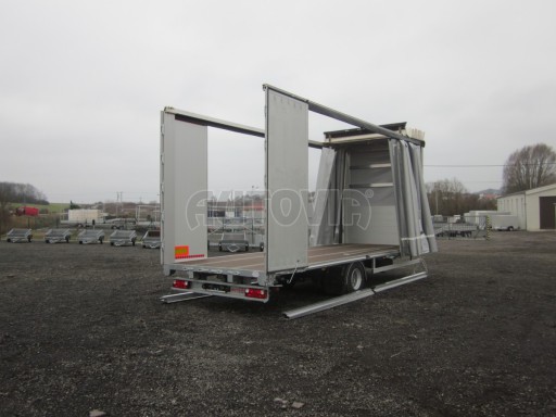 Vzduchem brzděný přívěs s plachtou AVG 10T B1 7,40x2,48/2,80 č.16