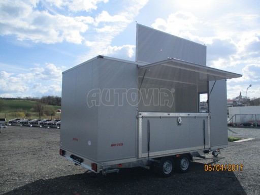 Prodejní stánek stříbrný VA 2,7T 5,09x2,38/2,30 č.25