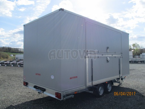 Prodejní stánek stříbrný VA 2,7T 5,09x2,38/2,30 č.32