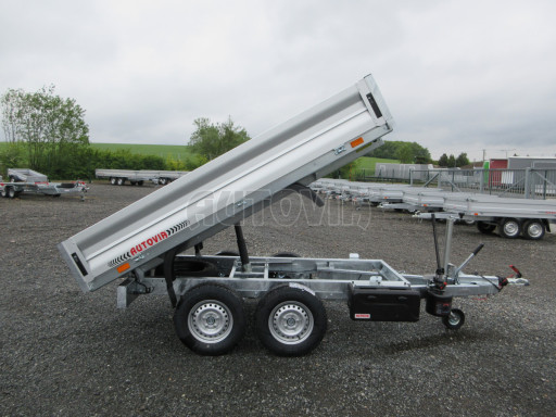 Sklápěcí přívěs KA 2,7T 2,60x1,52/0,35 ruč, BOX č.7