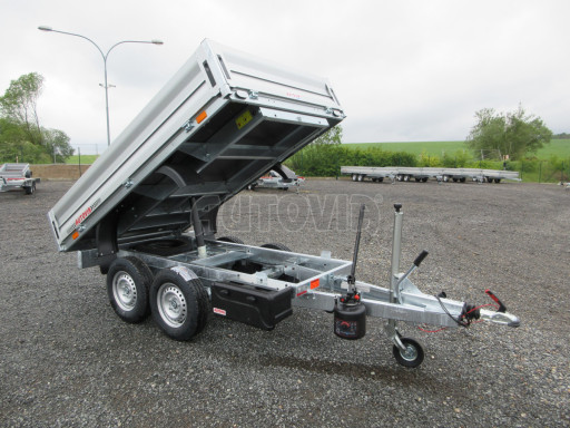Sklápěcí přívěs KA 2,7T 2,60x1,52/0,35 ruč, BOX č.8