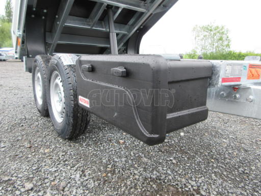 Sklápěcí přívěs KA 2,7T 2,60x1,52/0,35 ruč, BOX č.10