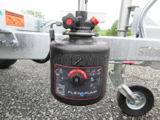 Sklápěcí přívěs KA 2,7T 2,60x1,52/0,35 ruč, BOX č.11