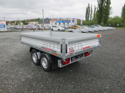 Sklápěcí přívěs KA 2,7T 2,60x1,52/0,35 ruč, BOX č.17