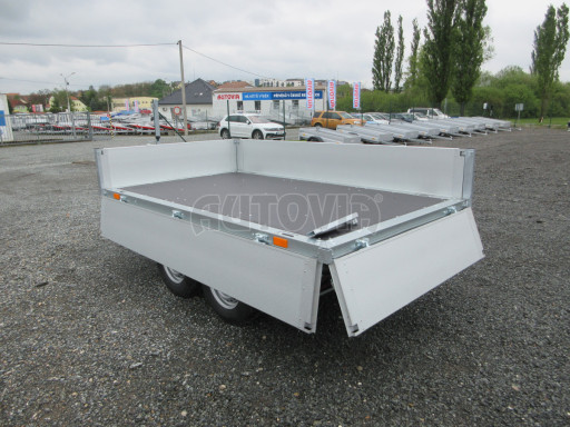 Sklápěcí přívěs KA 2,7T 2,60x1,52/0,35 ruč, BOX č.24