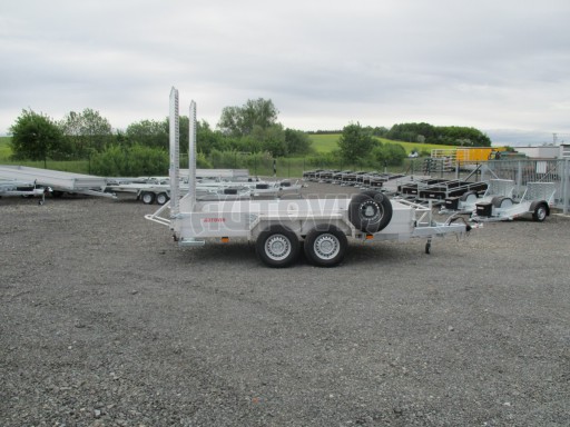 Přívěs pro přepravu UNC 3,5T B2 ALU minibagr 3,60x1,85/0,22