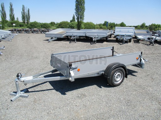 Nebrzděný jednoosý přívěs s odpružením ZV 26 N1 2,50x1,24/0,35 LP odpruž. POČ