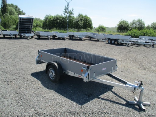 Nebrzděný jednoosý přívěs s odpružením ZV 26 N1 2,50x1,24/0,35 LP odpruž. POČ