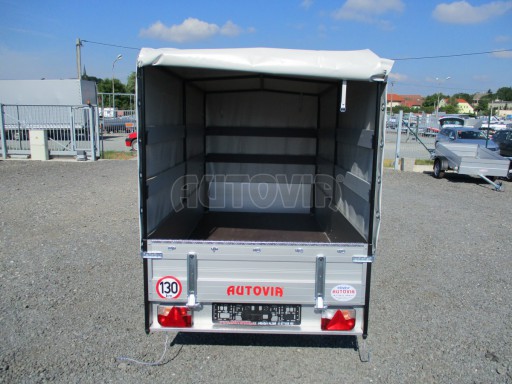PROFI sklopný přívěs s plachtou ZV 26 ALU 750kg skl N1 2,50x1,25/1,53 POČ