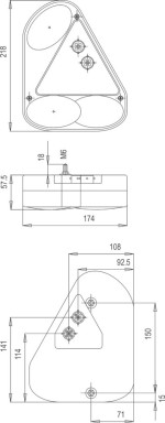 Svítilna sdružená PANTER levá - nové provedení baj5 č.3