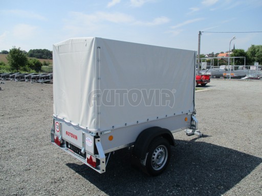 Nebrzděný přívěsný vozík s plachtou ZV 21 N1 2,06x1,09/1,33