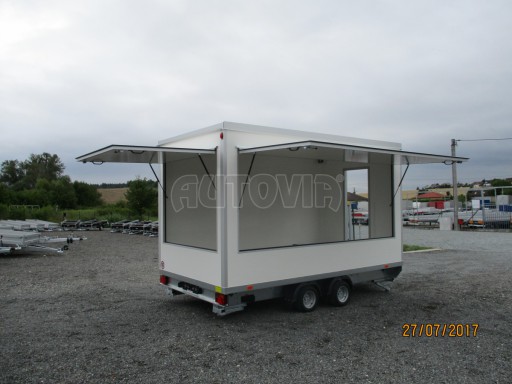 Přívěsný vozík (prodejní stánek) EW 2,5T 4,10x2,20/2,30* č.26