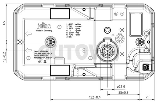 Svítilna Jokon 920 sdružená LED 12V, P-BL/BR/KO/CO/ML, baj7 č.4