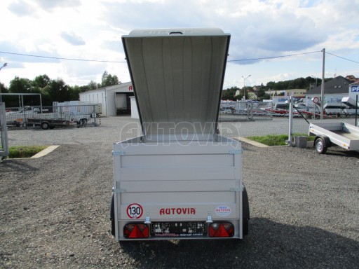 Přívěsný vozík za osobní auto s víkem HD 3 750kg 2,07x1,10/0,85 nástavba víko** č.11