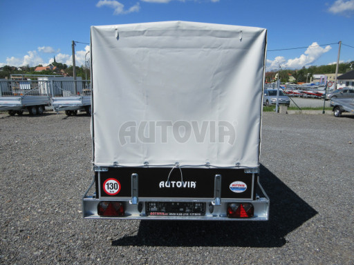 Přívěs za osobní auto s plachtou ZV 26 750kg N1 2,50x1,30/1,37 POČ