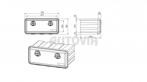 Daken JUST 750, box 750x350x450 mm č.5
