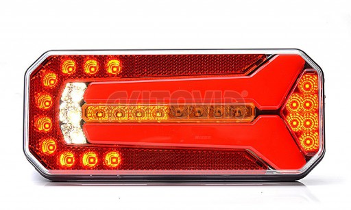 Svítilna WAS W150 sdružená LED 12-24 V, L/P, BL/BR/KO/CO/ML, dynamický blinkr č.3
