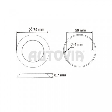 Vnitřní osvětlení Lucidity 22784 pr. 75 mm, 12-24V, 665/323 lm, 10 LED, IP67 č.2