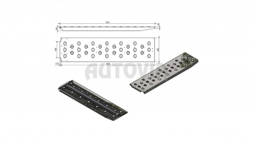 Nájezd 1270/320mm rovný(2150kg na pár) Alfa č.2