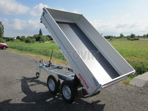 Sklápěcí přívěs DLT 2,7T 2,57x1,48/0,35 překl v elektrice