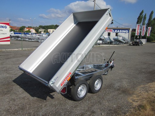 Sklápěcí přívěs DLT 2,7T 2,57x1,48/0,35 překl v elektrice