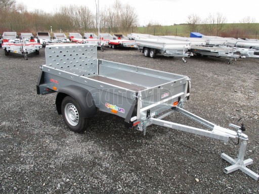 Nebrzděný sklopný přívěsný vozík SPC 750kg 2,15x1,31/0,35* č.4