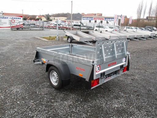 Nebrzděný sklopný přívěsný vozík SPC 750kg 2,15x1,31/0,35* č.8