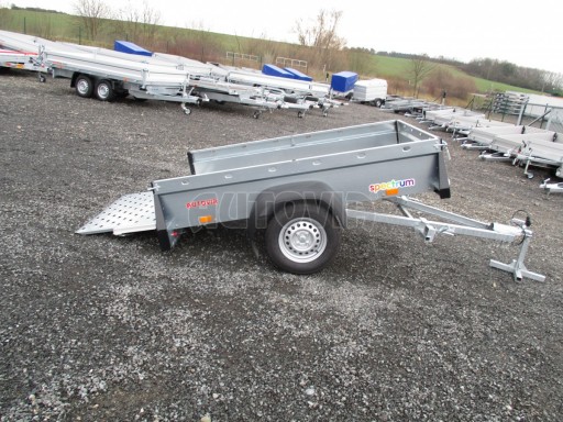 Nebrzděný sklopný přívěsný vozík SPC 750kg 2,15x1,31/0,35* č.17