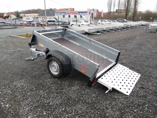 Nebrzděný sklopný přívěsný vozík SPC 750kg 2,15x1,31/0,35* č.23