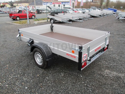 PROFI  brzděný přívěs ZV 27 ALU 1,3T B1 2,50x1,48/0,35 POČ