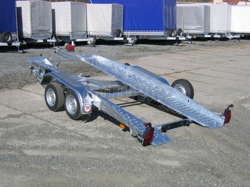 Dvouosý brzděný přívěs k přepravě automobilů PT 2,7T