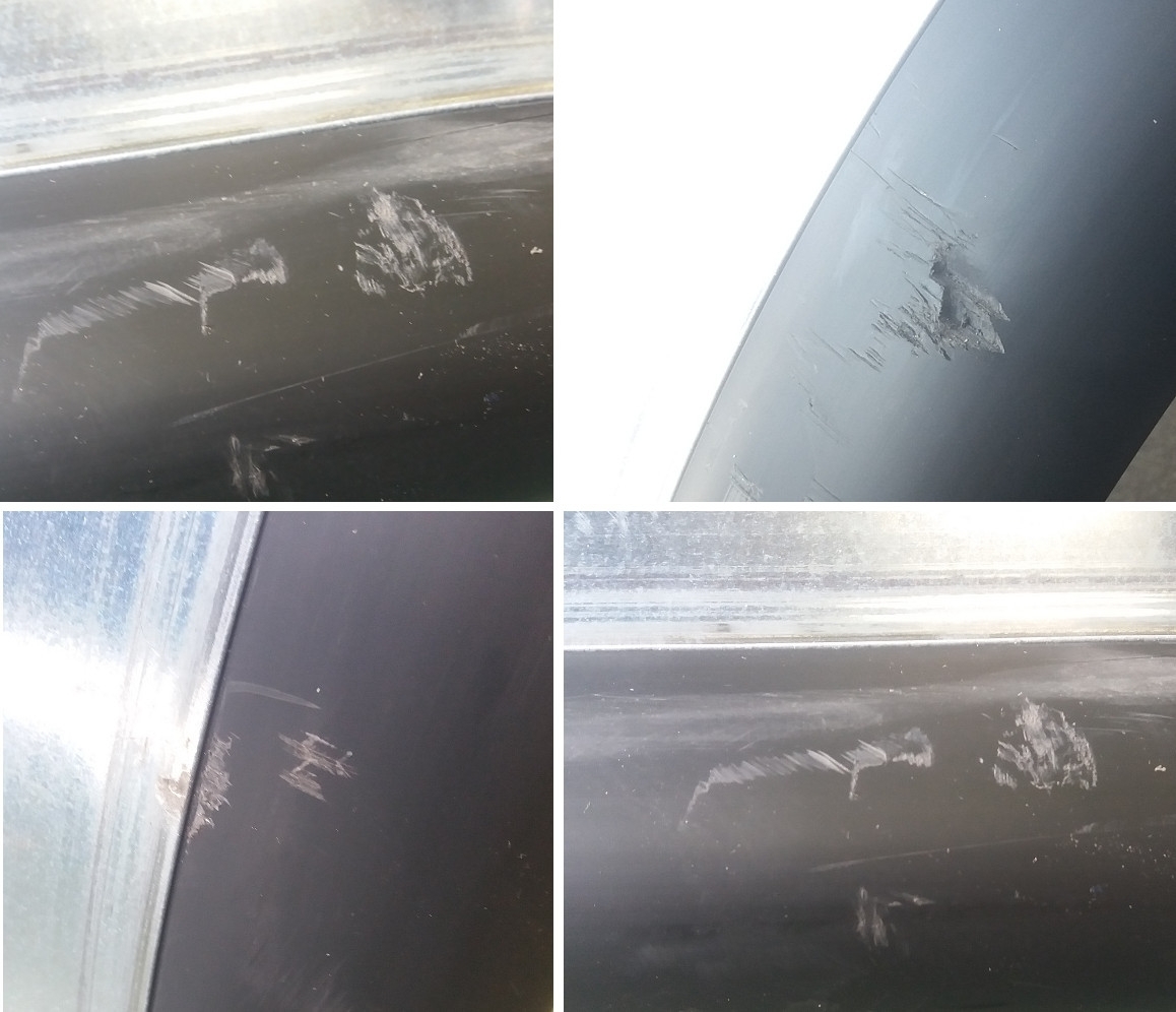 Blatník plechový kombi 13'/190 mm s gumovým lemem, (2.jakost) č.2