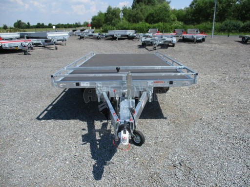 Přívěs pro přepravu aut AD 3,5T B2 4,17x2,09 plato nájezdy