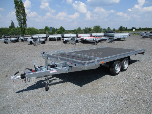 Přívěs pro přepravu aut AD 3,5T B2 4,17x2,09 plato nájezdy