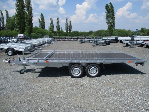 Přívěs pro přepravu aut AD 3,5T B2 4,17x2,09 plato nájezdy