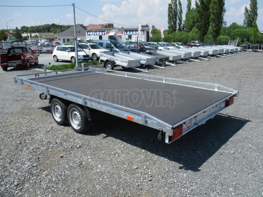 Přívěs pro přepravu aut AD 3,5T B2 4,17x2,09 plato nájezdy