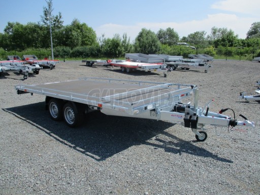 Přívěs pro přepravu aut AD 3,5T B2 4,17x2,09 plato nájezdy