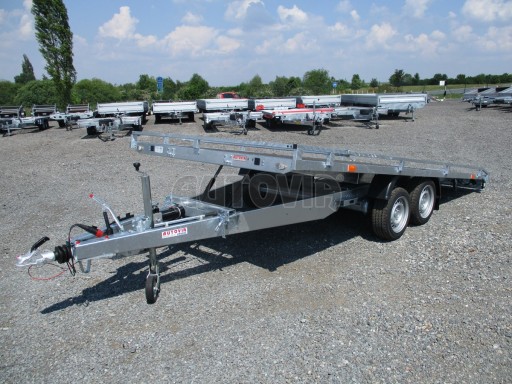 Přívěs pro přepravu aut AD 3,5T B2 4,17x2,09 plato nájezdy