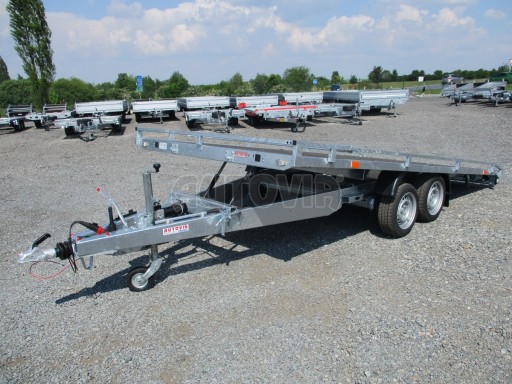 Přívěs pro přepravu aut AD 3,5T B2 4,17x2,09 plato nájezdy