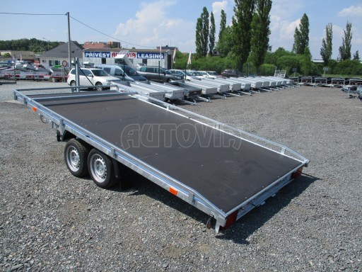 Přívěs pro přepravu aut AD 3,5T B2 4,17x2,09 plato nájezdy